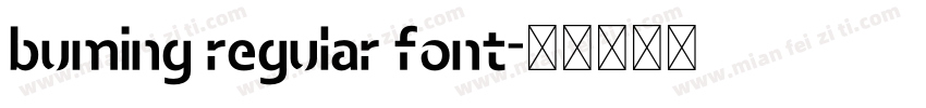 buming regular font字体转换